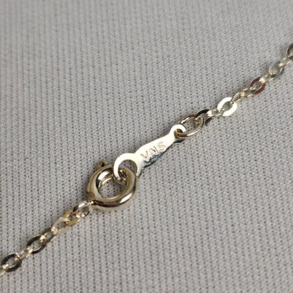 Vintage Franklin Mint 1982 925 Sterling Silver Love Mistle Toe Pendant - Picture 4 of 6